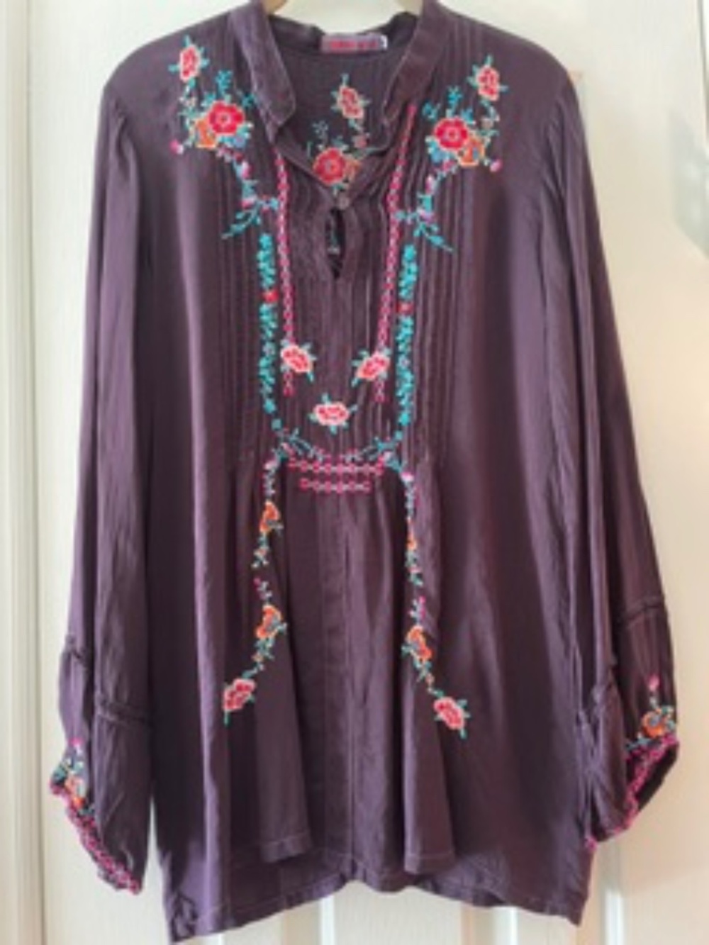 Johnny Was Embroidered Blouse